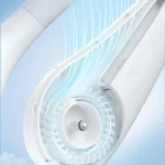 New Mini Neck Fan Portable Bladeless Hanging Neck 1200mAh Rechargeable Air Cooler 3 Speed Mini Summer Sports Fans