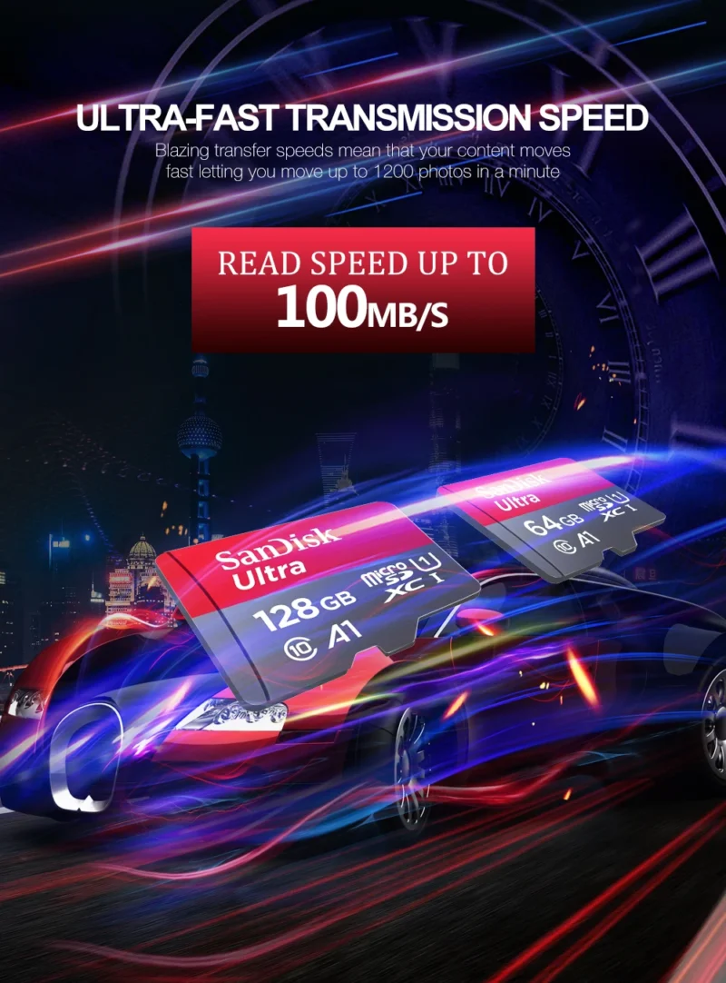 Ultra MicroSD Card 128GB - 512GB | High-Speed Class 10 Memory for Phones, Cameras & Tablets