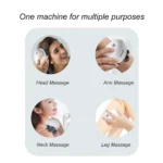 Infrared Smart Scalp Massager Wireless 4 Kneading Massage Heads Body Massager for Hair Growth Stress Kneading Vibration Roller