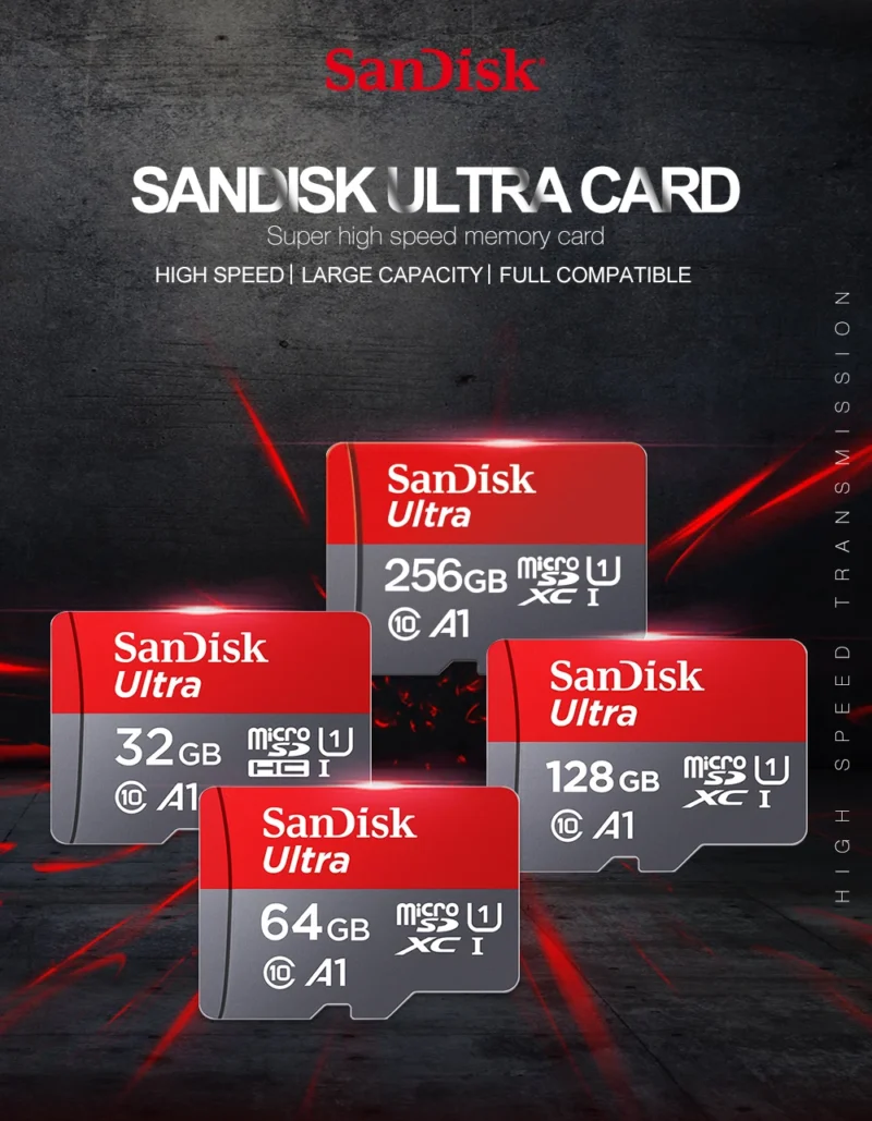 Ultra MicroSD Card 128GB - 512GB | High-Speed Class 10 Memory for Phones, Cameras & Tablets