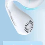 New Mini Neck Fan Portable Bladeless Hanging Neck 1200mAh Rechargeable Air Cooler 3 Speed Mini Summer Sports Fans